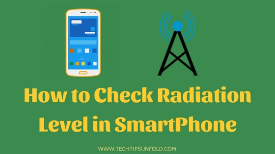 how to check radiation level in mobile