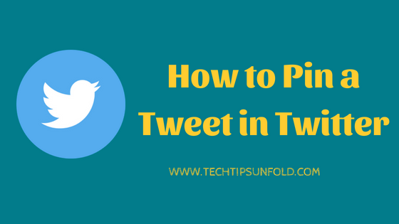 how to pin and unpin tweet in twitter