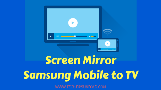 screen mirror samsung galaxy s7 to tv