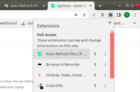auto refresh chrome pages